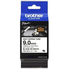 Brother HSe-221E - Black on white - Roll (0.9 cm x 1.5 m) 1 cassette(s) hanging box - heat shrink tube tape - for P-Touch PT-D800W, PT-E300, PT-E300VP, PT-E550WVP, PT-P700, PT-P750W, PT-P900W, PT-P950NW